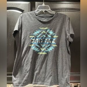 Ariat T-shirt Women’s L Gray Southwestern 100% Cotton
